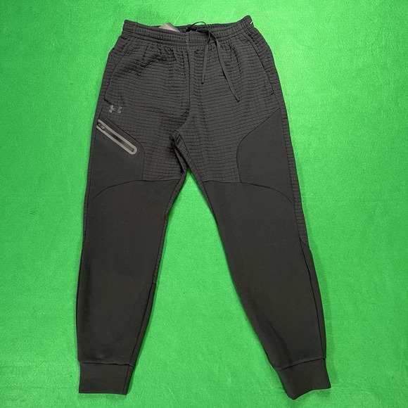 Under Armour Other - Under Armour Men 2XL XXL UA Unstoppable Fleece Grid Jogger Black 1386544 001